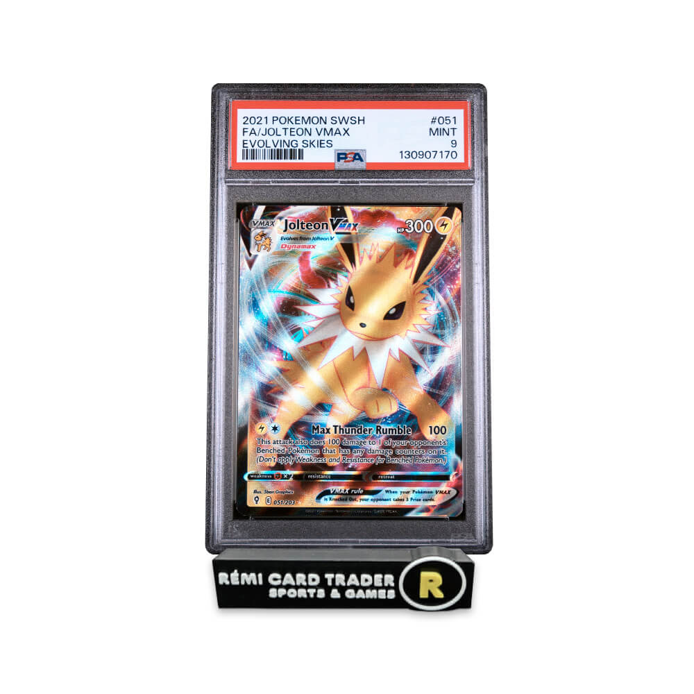 POKÉMON 2021 JOLTEON VMAX (SWORD & SHIELD EVOLVING SKIES) #051 PSA MINT 9