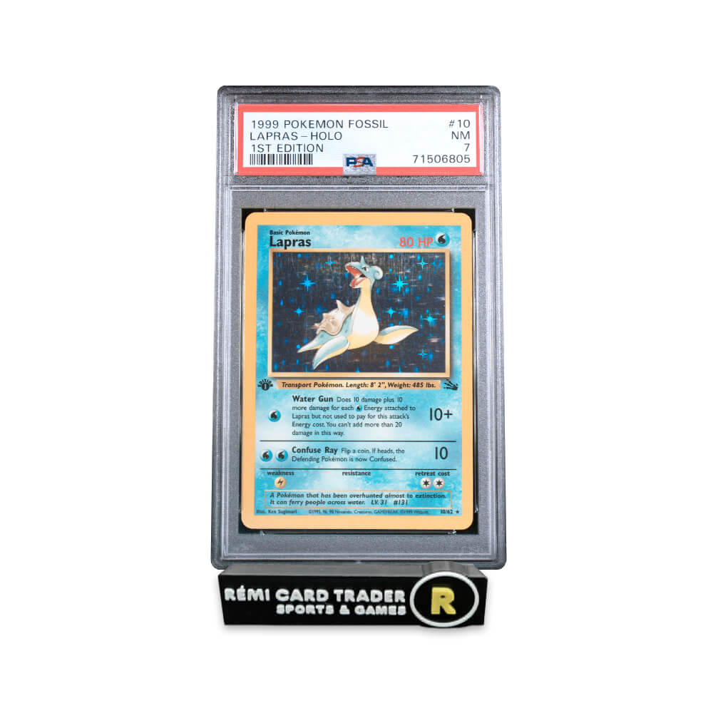 POKÉMON 1999 LAPRAS (POKEMON FOSSIL) #10 PSA NM 7