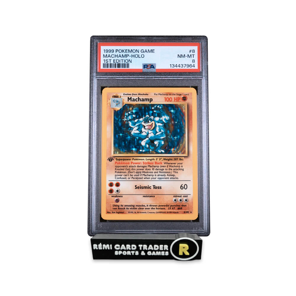 POKÉMON 1999 MACHAMP (POKEMON GAME 1ST EDITION) #8 PSA NM-MT 8