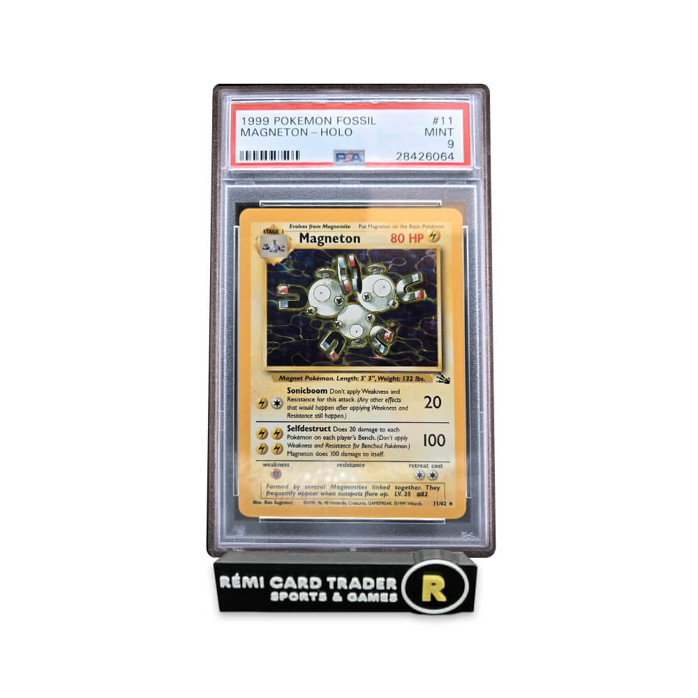 POKÉMON 1999 MAGNETON (FOSSIL) #11 PSA MINT 9