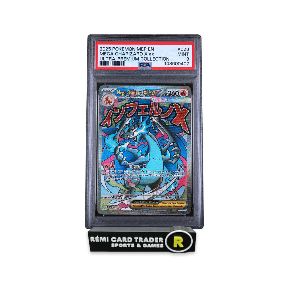 POKÉMON 2025 MEGA CHARIZARD X EX (BLACK STAR PROMO) #023 PSA MINT 9