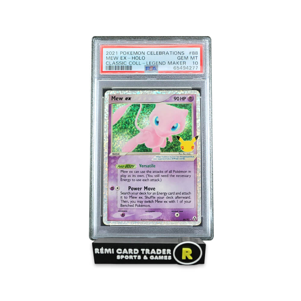 POKÉMON 2021 MEW EX (CELEBRATIONS CLASSIC COLLECTION) #88 PSA GEM MT 10