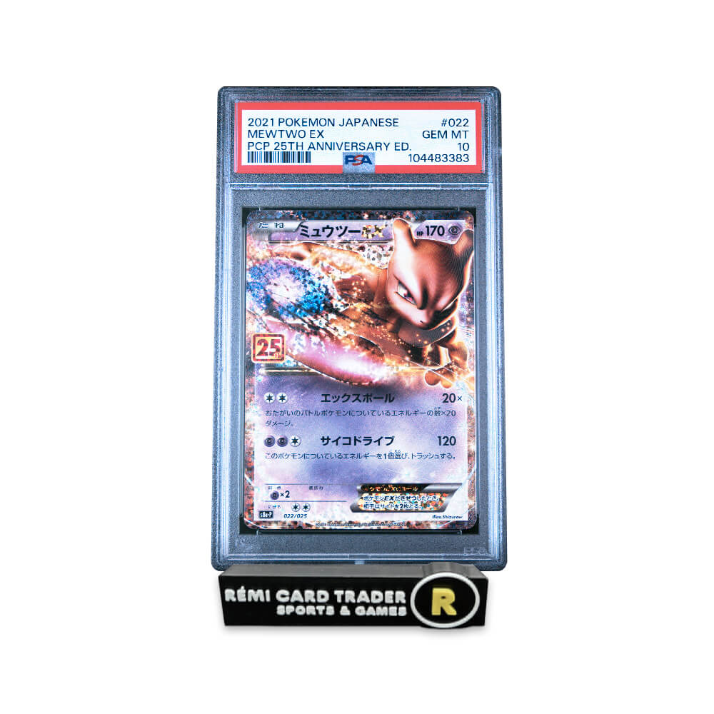 POKÉMON 2021 MEWTWO EX (JAPANESE PROMO CARD PACK 25TH ANNIVERSARY EDITION) #022 PSA GEM MT 10