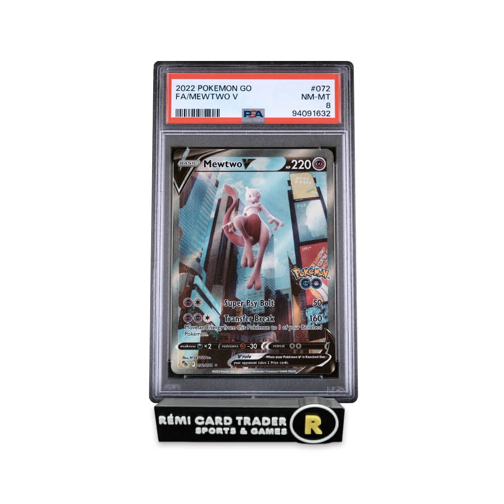 POKÉMON 2022 MEWTWO V (POKEMON GO) #072 PSA NM-MT 8