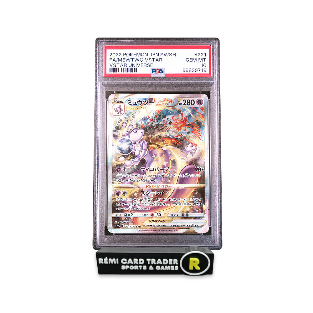 POKÉMON 2022 MEWTWO VSTAR (JAPANESE VSTAR UNIVERSE) #221 PSA GEM MT 10