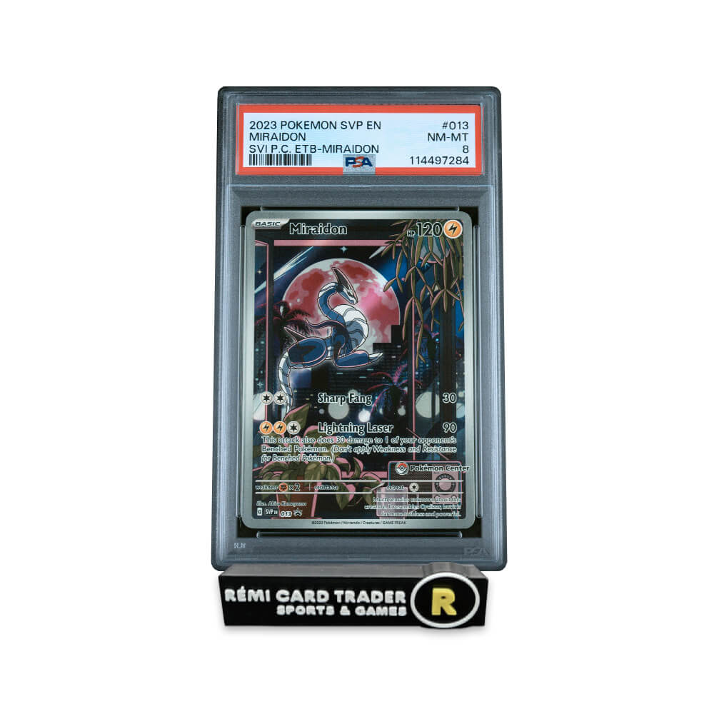 POKÉMON 2023 MIRAIDON (SV BLACK STAR PROMO POKEMON CENTER) #013 PSA NM-MT 8
