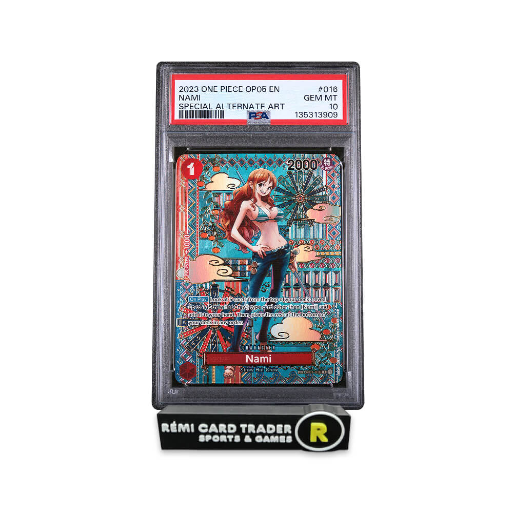 2023 One Piece Nami (OP05 Awakening of the New Era) #016 PSA GEM MT 10