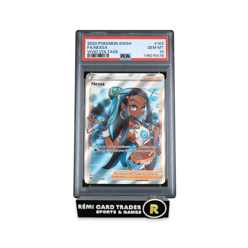 POKÉMON 2020 NESSA (VIVID VOLTAGE) #003 PSA GEM MT 10