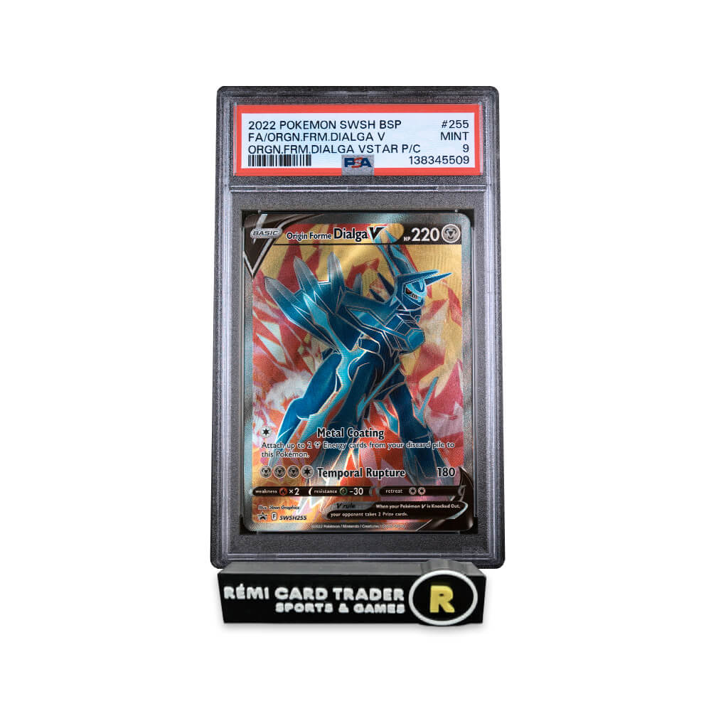 POKÉMON 2022 ORIGIN FORME DIALGA V (BLACK STAR PROMO) #255 PSA MINT 9