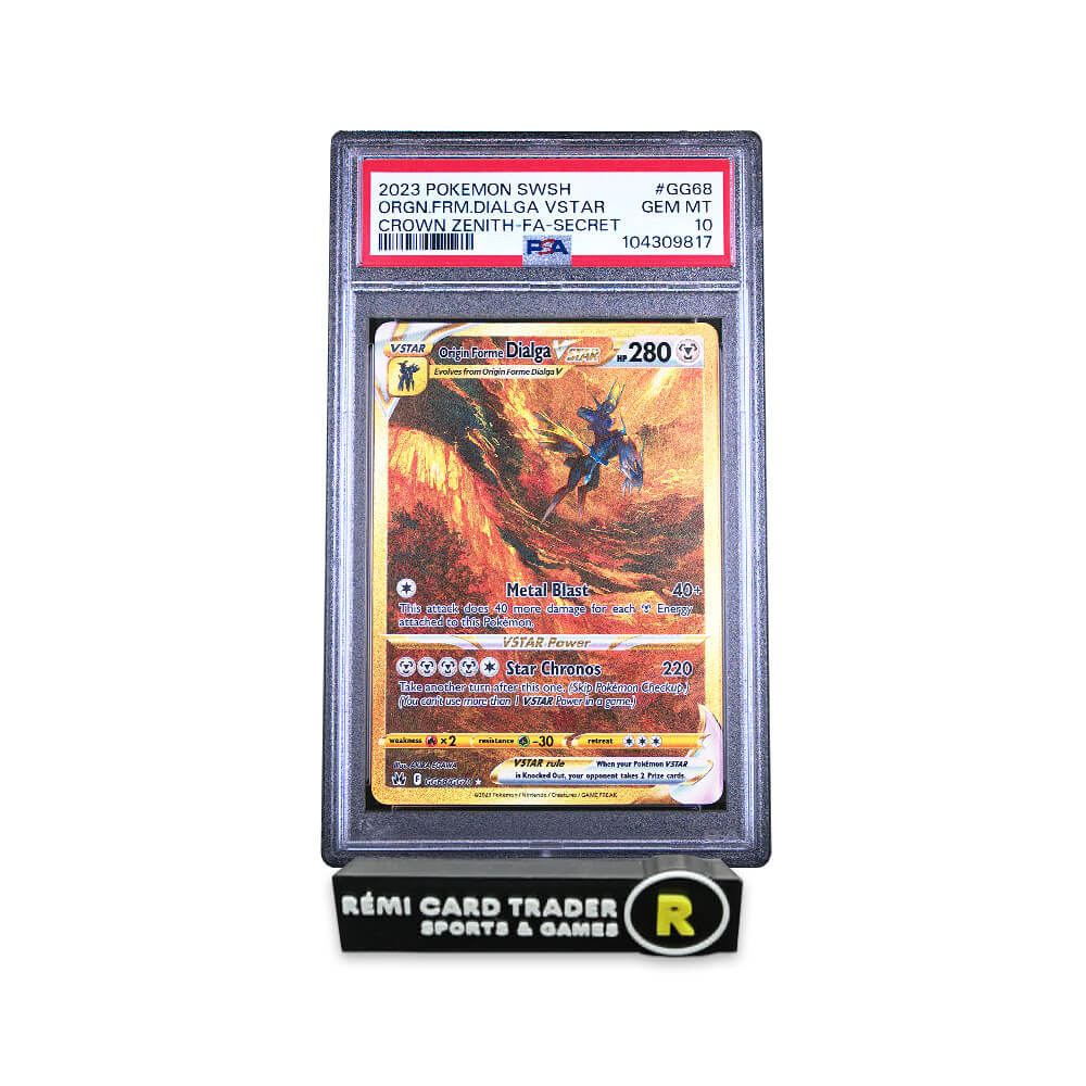 POKÉMON 2023 ORIGIN FORME DIALGA VSTAR (CROWN ZENITH) #GG68 PSA GEM MT 10