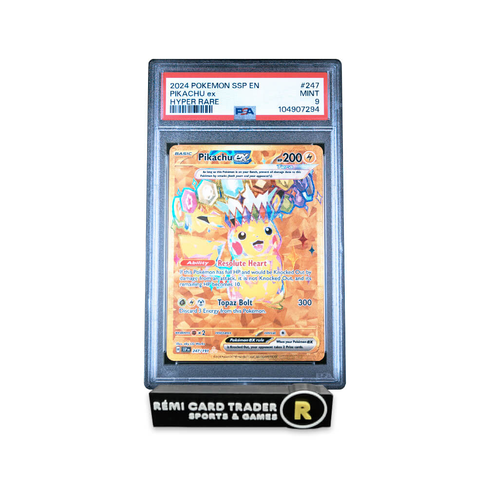 POKÉMON 2024 PIKACHU EX (SURGING SPARKS) #247 PSA MINT 9