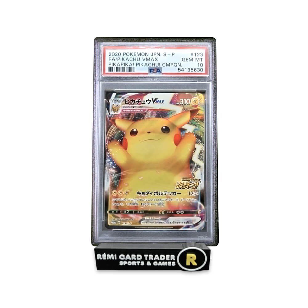 POKÉMON 2020 PIKACHU VMAX (JAPANESE S PROMO) #123 PSA GEM MT 10