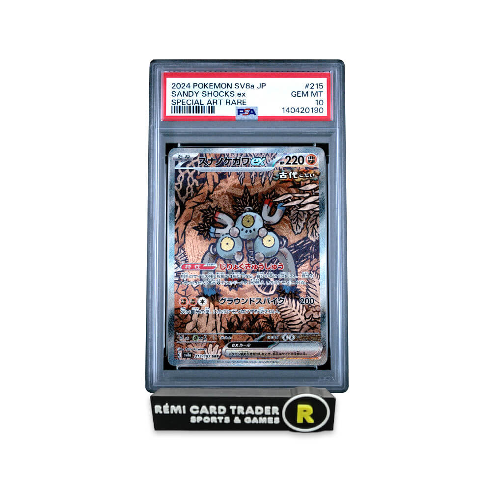 POKÉMON 2024 SANDY SHOCKS ex (JAPANESE SV8a-TERASTAL FEST) #215 PSA GEM MT 10