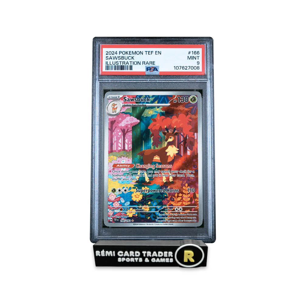 POKÉMON 2024 SAWSBUCK (TEMPORAL FORCES) #166 PSA MINT 9