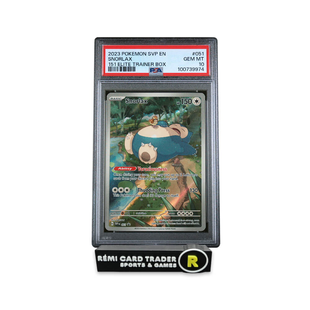 POKÉMON 2023 SNORLAX (BLACK STAR PROMO) #051 PSA GEM MT 10