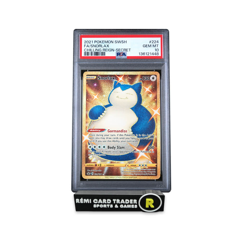 POKÉMON 2021 SNORLAX (CHILLING REIGN) #224 PSA GEM MT 10