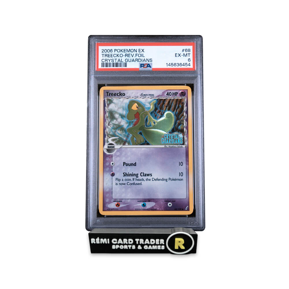 POKÉMON 2006 TREECKO (CRYSTAL GUARDIANS) #68 PSA EX-MT 6