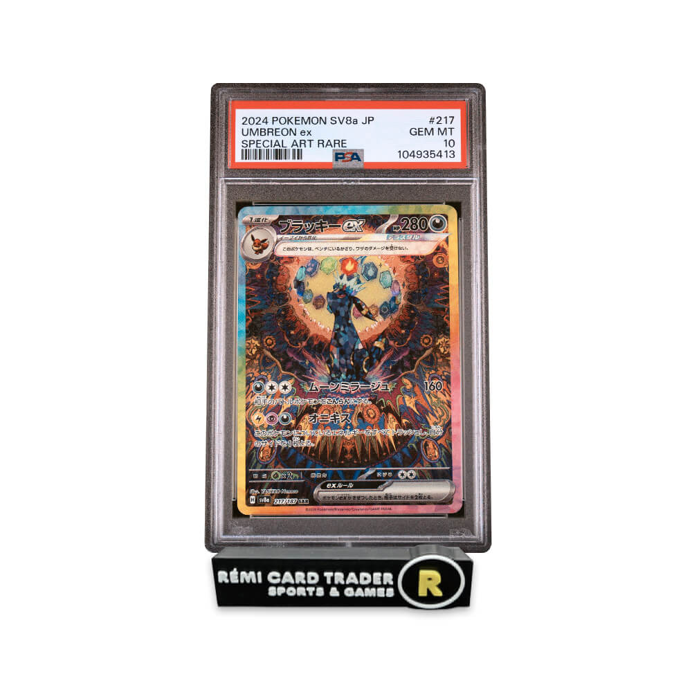 POKÉMON 2024 UMBREON EX (JAPANESE SV8a-TERASTAL FEST ex) #217 PSA GEM MT 10