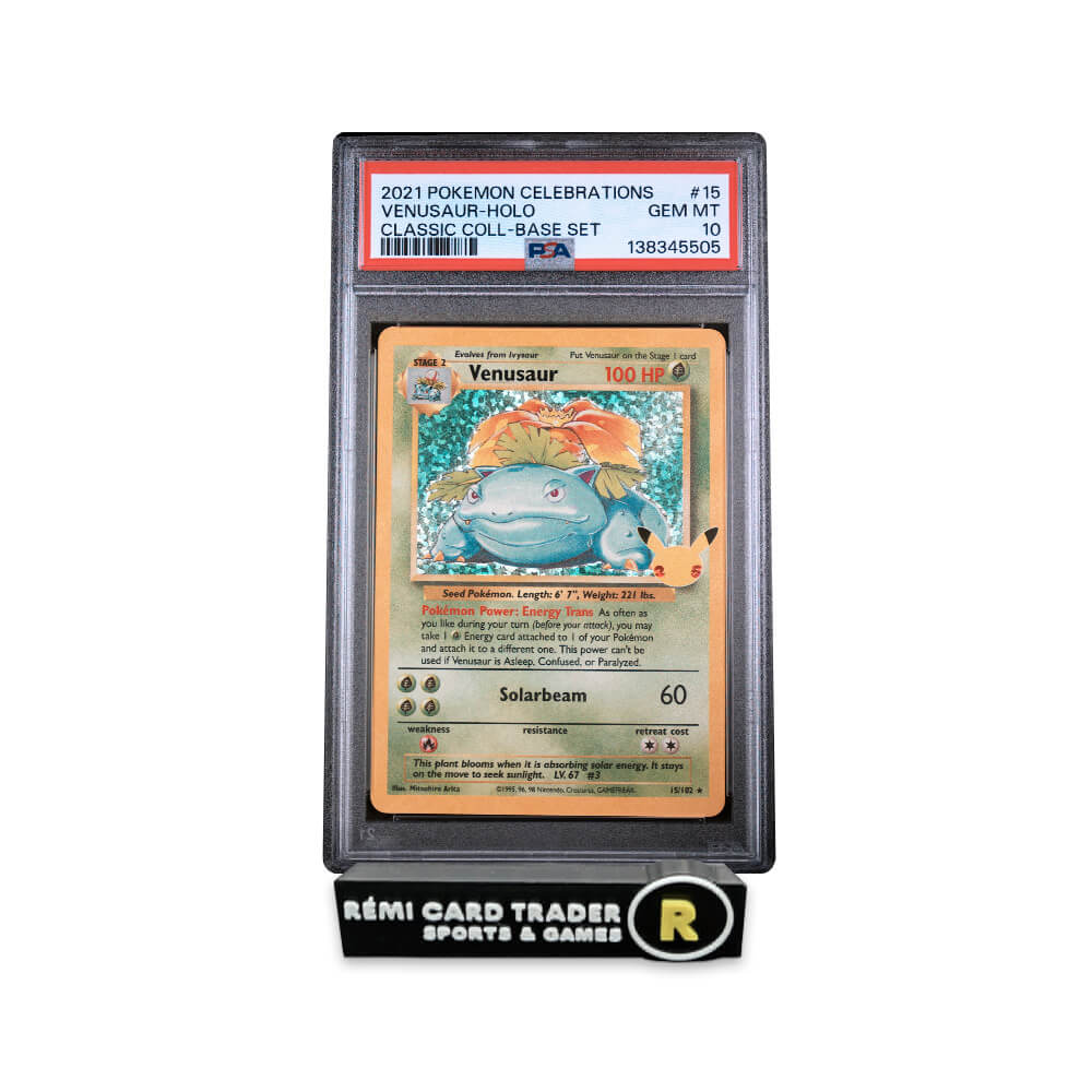 POKÉMON 2021 VENUSAUR (CELEBRATIONS CLASSIC COLLECTION) #15 PSA GEM MT 10