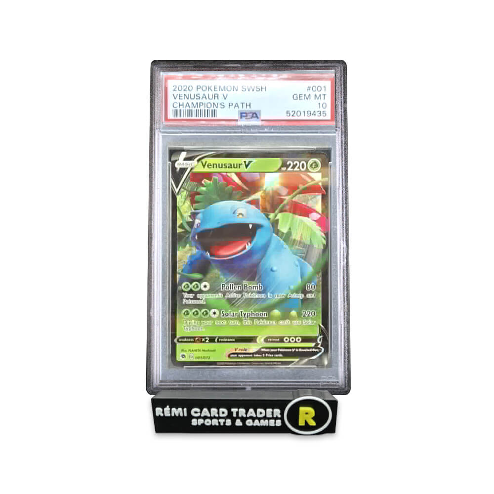 POKÉMON 2020 VENUSAUR V (CHAMPION'S PATH) #001 PSA GEM MT 10
