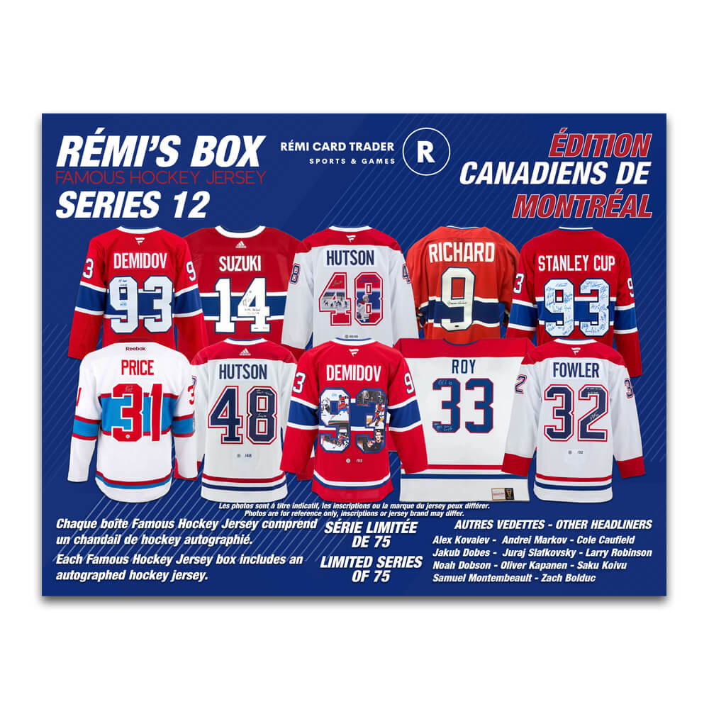 Rémi's Box Famous Hockey Jersey Series 12 (Édition Canadiens de Montréal)