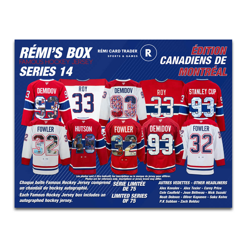 Rémi's Box Famous Hockey Jersey Series 14 (Édition Canadiens de Montréal)