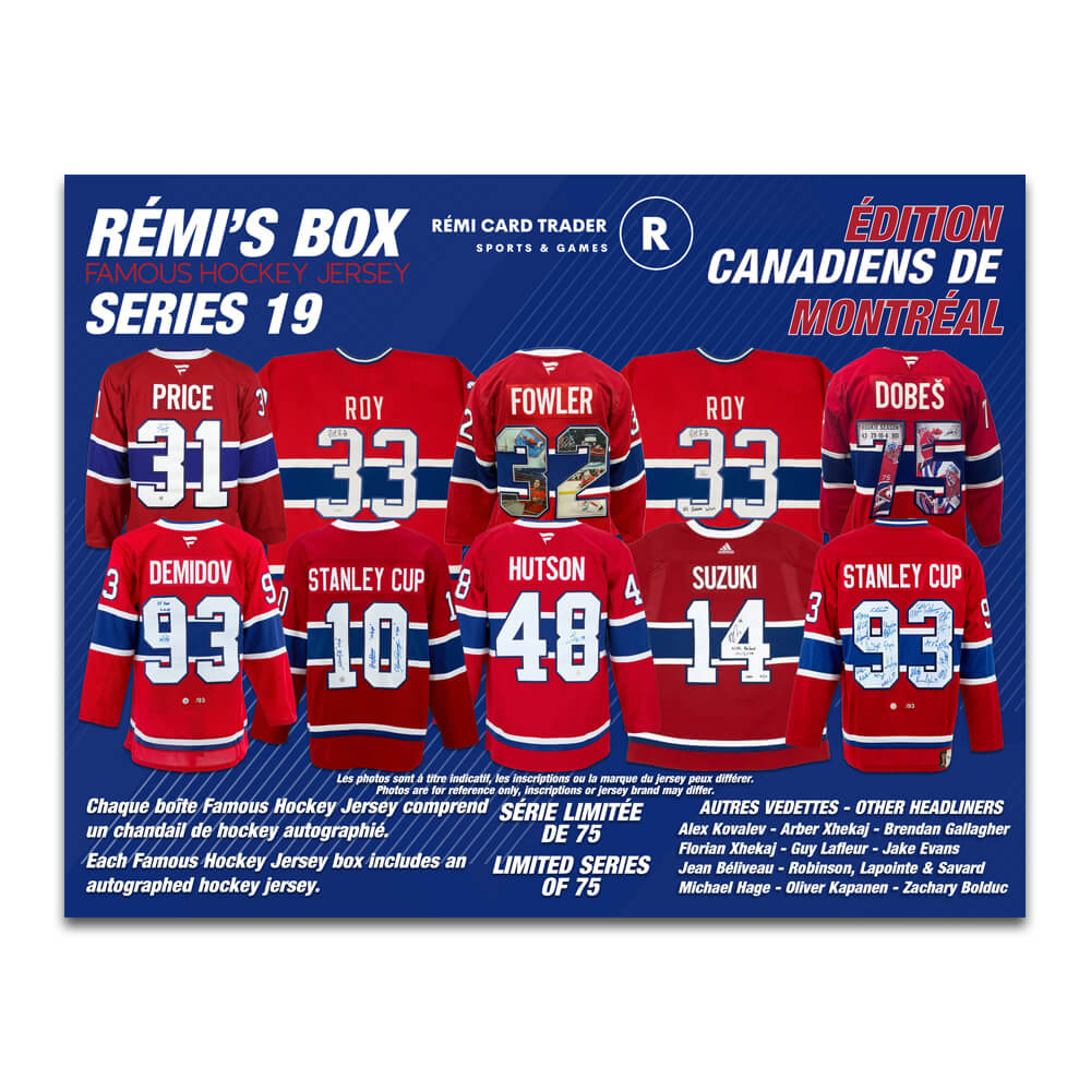 Rémi's Box Famous Hockey Jersey Series 19 (Édition Canadiens de Montréal)