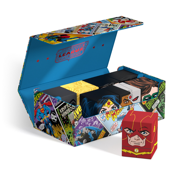 Squaroes DC Justice League Collectors Case Vintage Comics