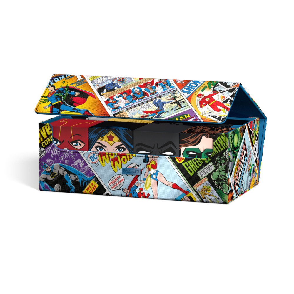 Squaroes DC Justice League Collectors Case Vintage Comics
