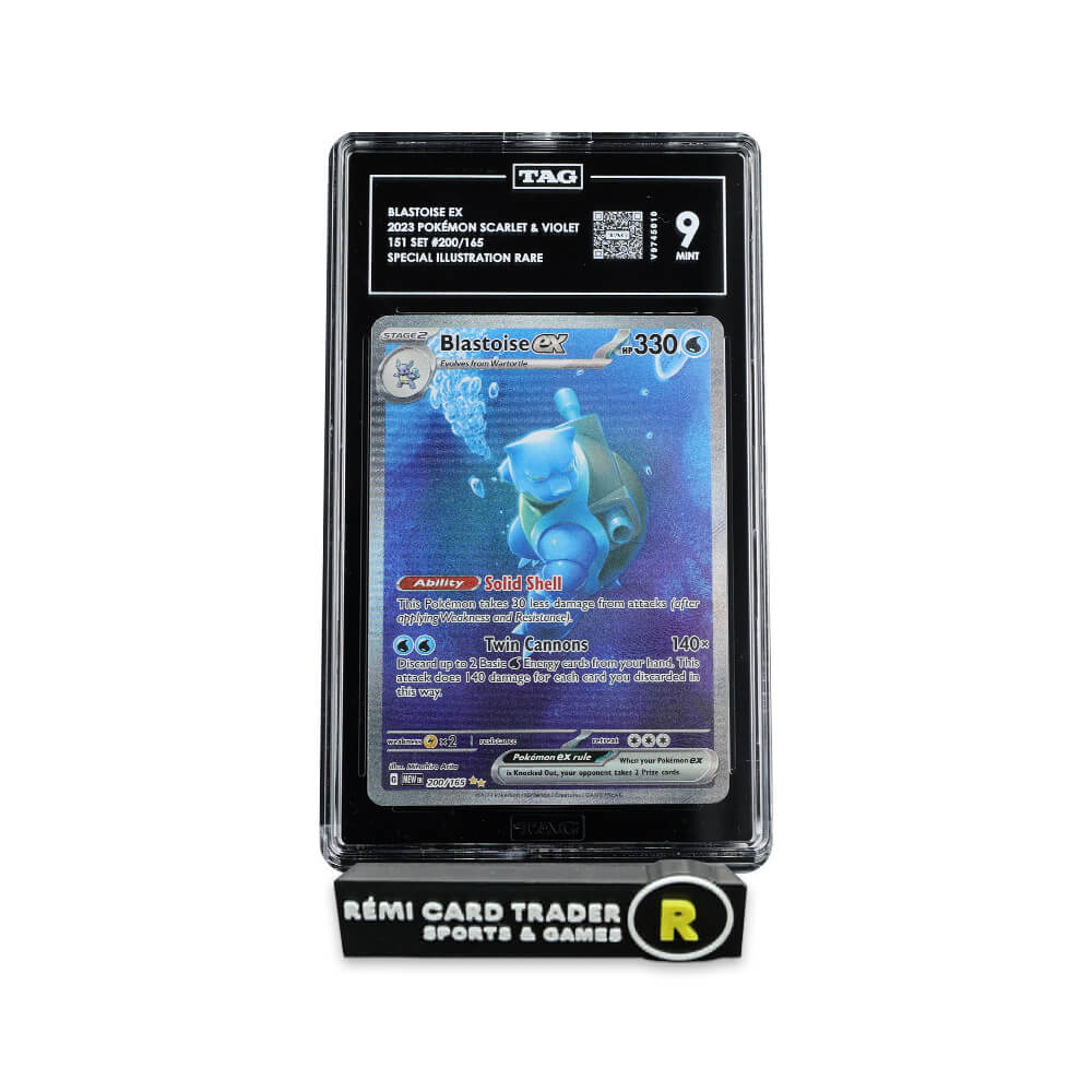 POKÉMON 2023 BLASTOISE EX (SCARLET & VIOLET 151 SET) #200 TAG MINT 9