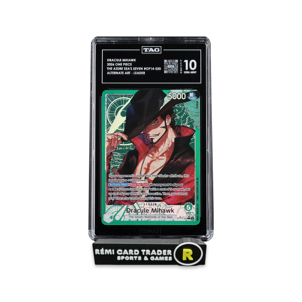 ONE PIECE 2026 DRACULE MIHAWK (OP14 THE AZURE SEA'S SEVEN) #020 TAG GM MT 10