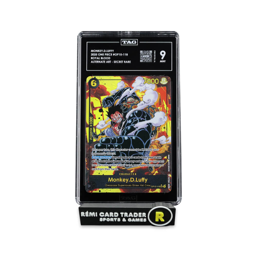ONE PIECE 2025 MONKEY D. LUFFY (OP10 ROYAL BLOOD) #118 TAG MINT 9