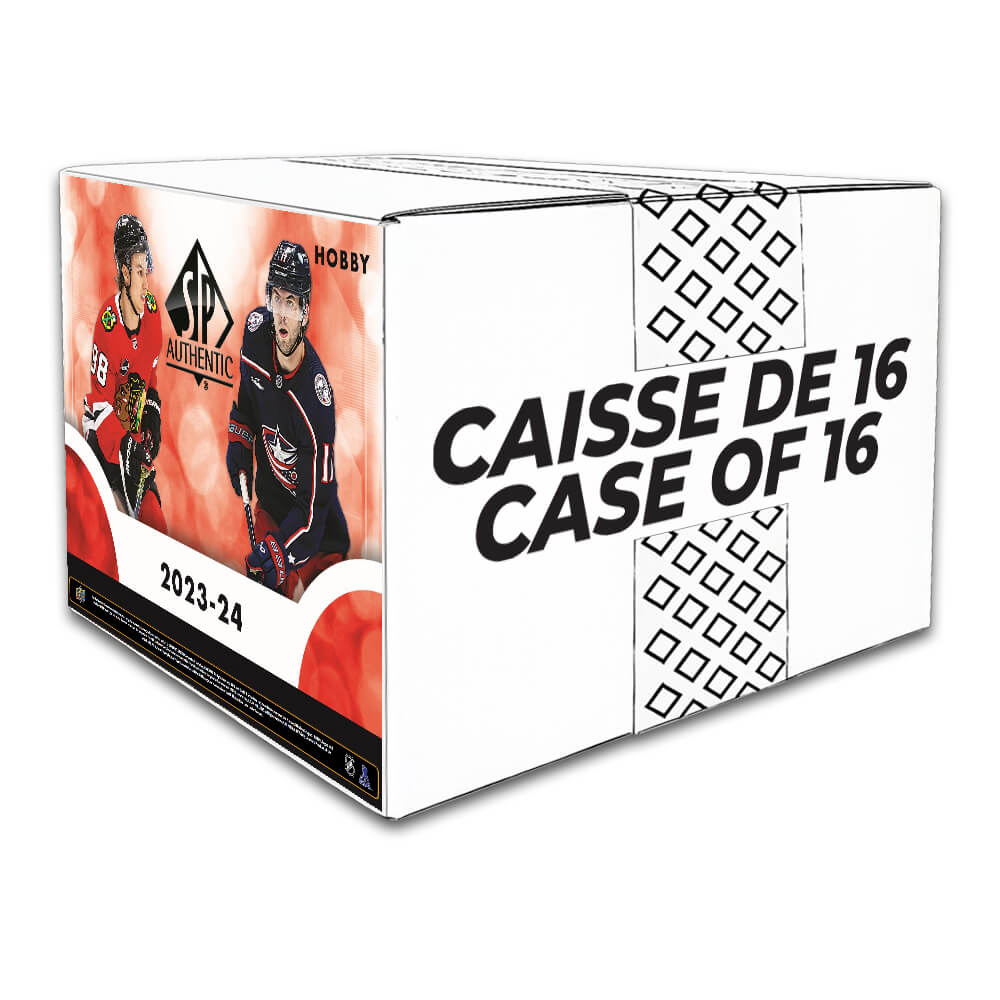 2023-24 Upper Deck SP Authentic Hockey Hobby Box - Caisse de 16 boites
