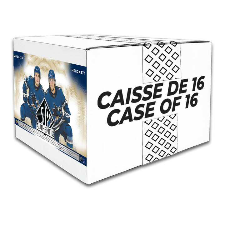 2024-25 Upper Deck SP Authentic Hockey Hobby Box - Caisse de 16 boites