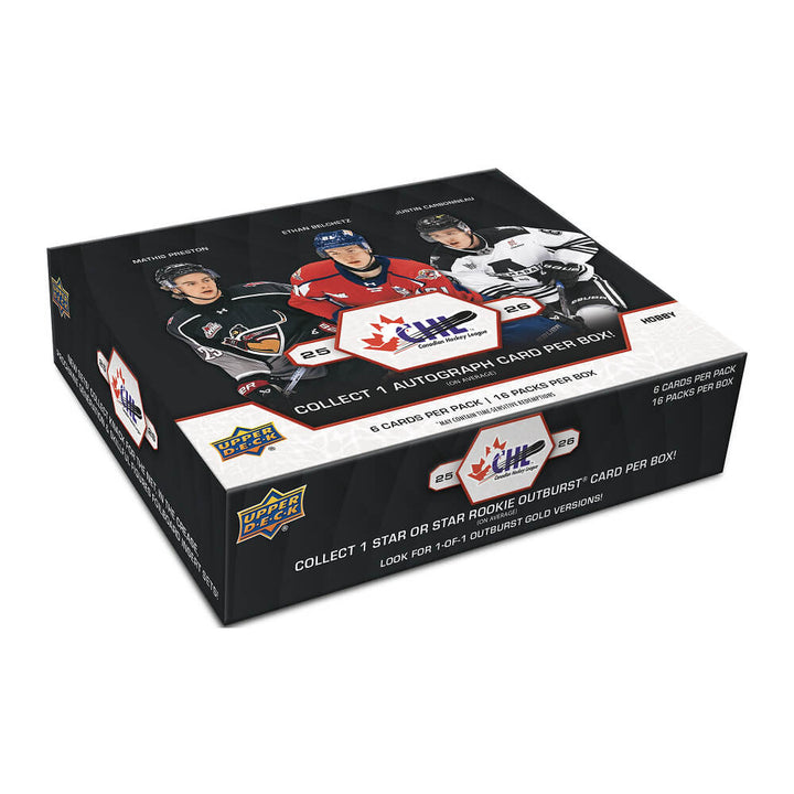 2025-26 Upper Deck CHL Hockey Hobby Box