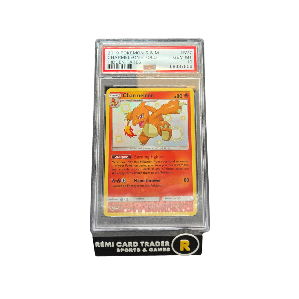 POKÉMON 2019 CHARMELEON HOLO (HIDDEN FATES) #SV7 GEM MT 10