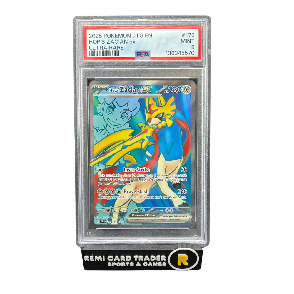 POKÉMON 2025 HOP'S ZACIAN EX (JOURNEY TOGETHER) #176 PSA MINT 9