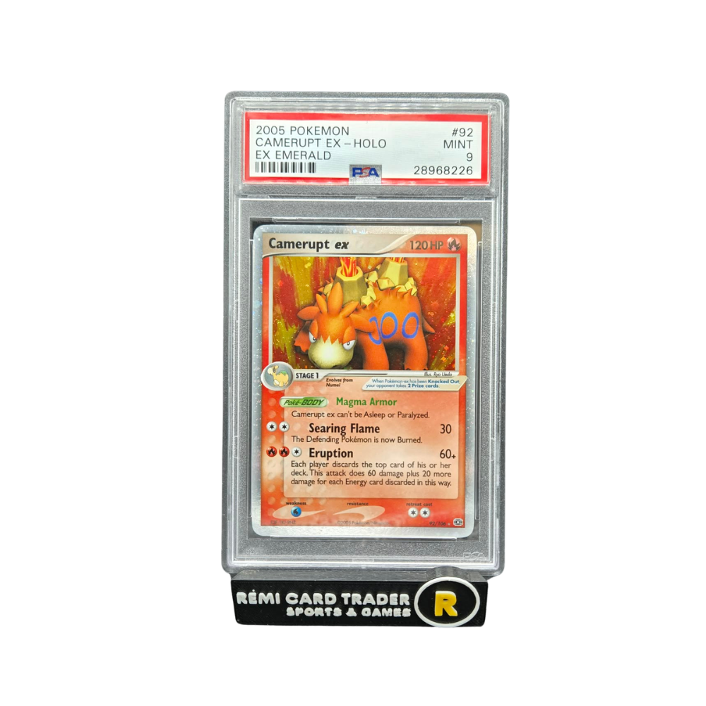 POKÉMON 2005 CAMERUPT EX (EX EMERALD) #92 PSA MINT 9