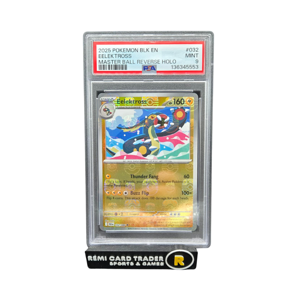 POKÉMON 2025 EELEKTROSS MASTER-BALL (BLACK BOLT) #032 PSA MINT 9
