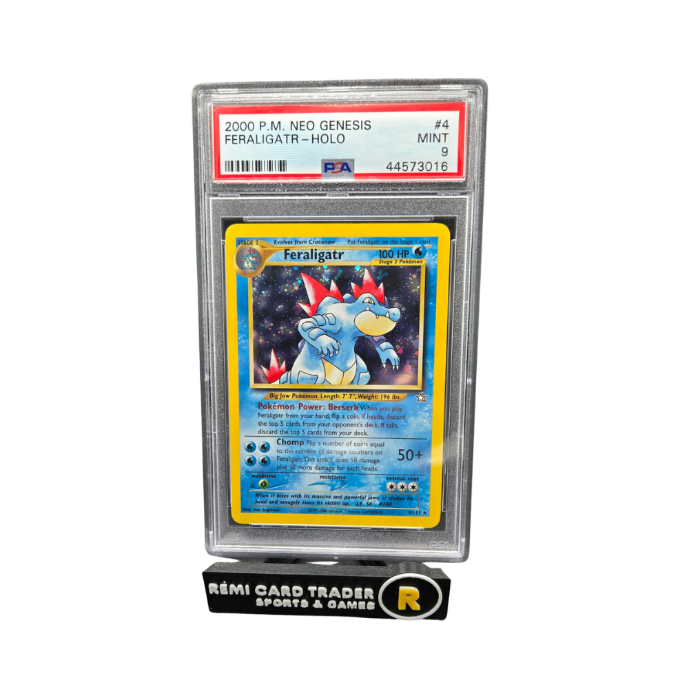 POKÉMON 2000 FERALIGATR HOLO (NEO GENESIS) #4 PSA MINT 9