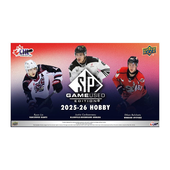 2025-26 Upper Deck CHL SP Game Used Hobby Box