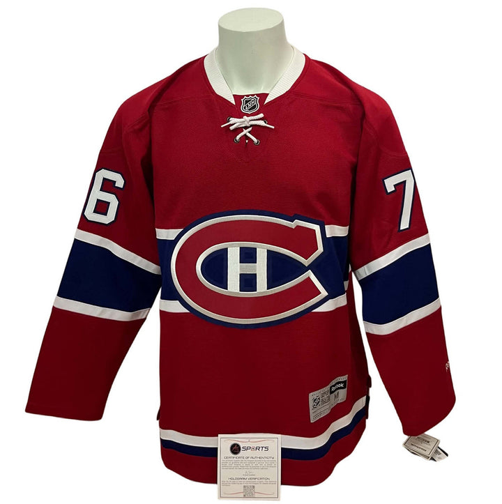 Chandail officiel Reebok signé - PK Subban domicile AJs coa
