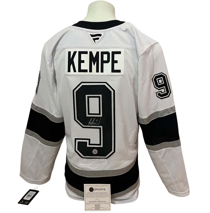 Chandail officiel Fanatics Premium signé - Adrian Kempe extérieur AJS coa
