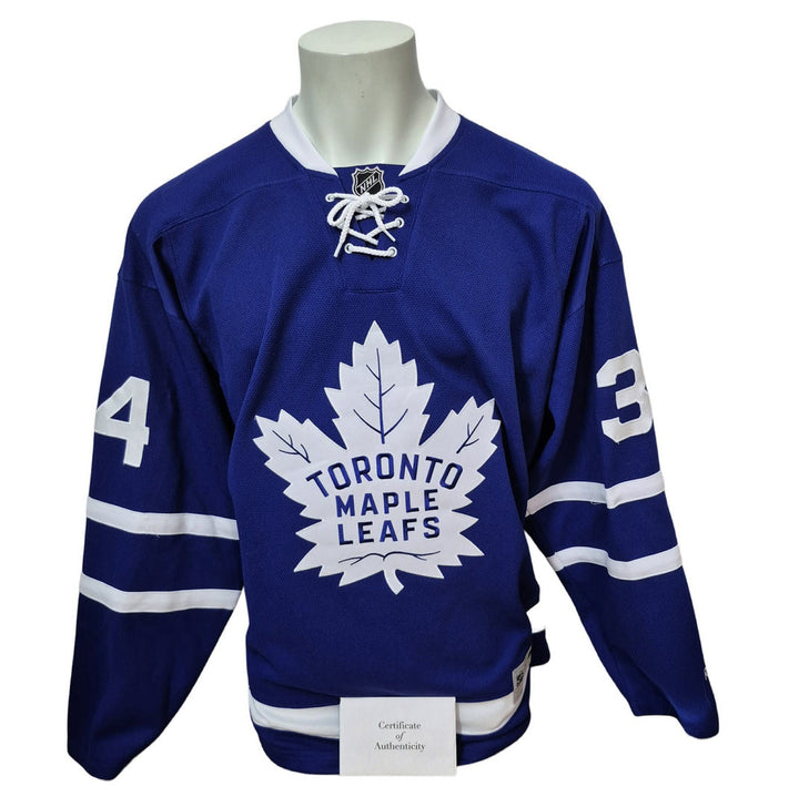 Chandail officiel Reebok signé - Auston Matthews domicile Frameworth coa