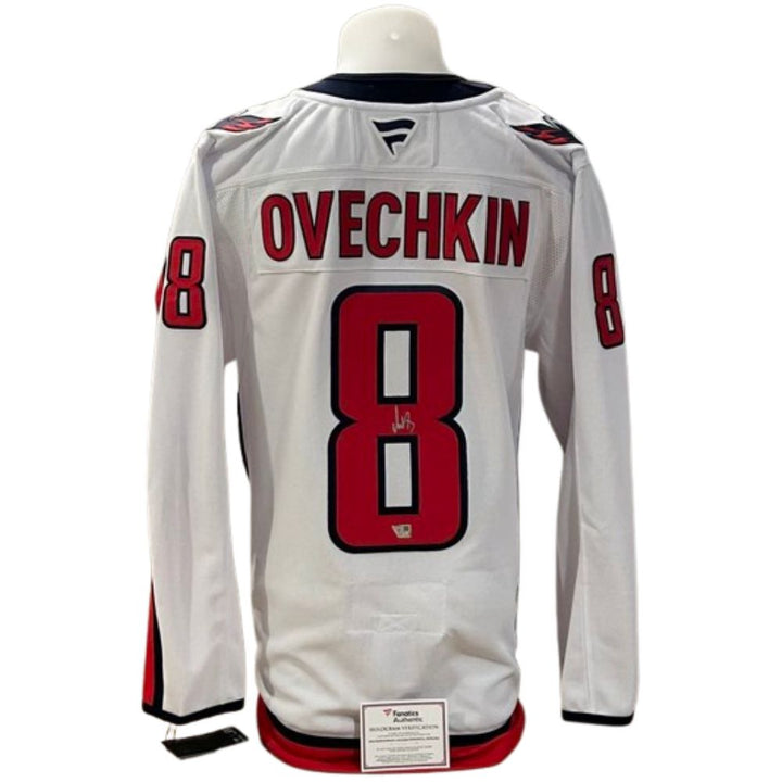Official Fanatics Premium signed jersey - Alex Ovechkin visitor Fanatics coa