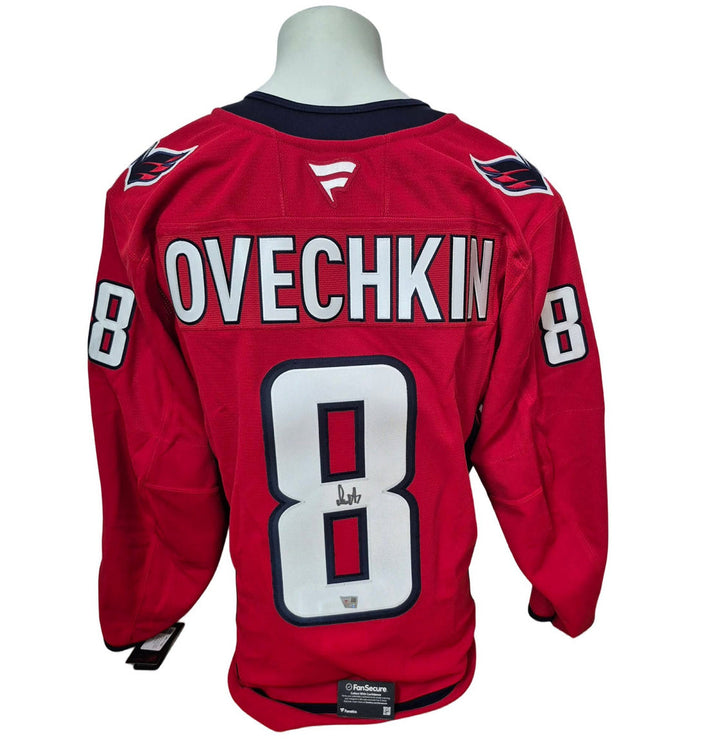 Chandail officiel Fanatics Premium ON ICE AUTHENTIC signé - Alex Ovechkin domicile Fanatics coa