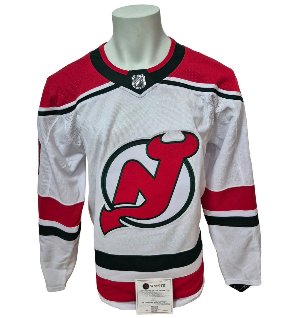 Chandail officiel Adidas signé - Nico Hischier alternate AJS coa