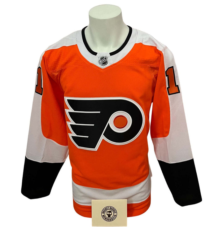 Chandail officiel Adidas signé - Travis Konecny orange HOH coa