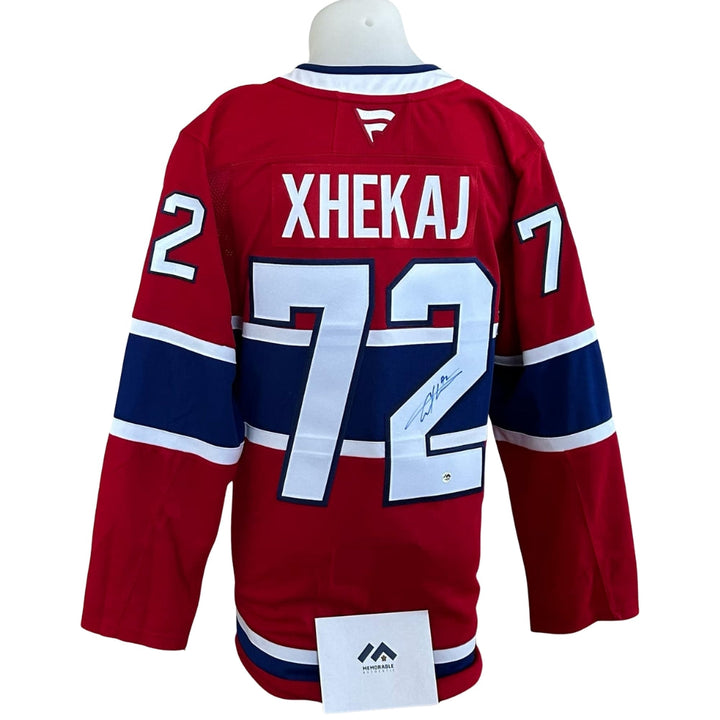 Chandail officiel Fanatics Premium signé - Arber Xhekaj domicile Memorable coa