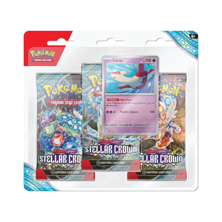 Pokémon Scarlet & Violet Stellar Crown 3 Pack Blister